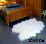 Round Sheepskin Cushion Pads Seat Sleeping Wool Mat