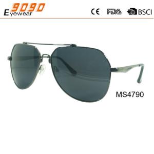China Classic culling fashion metal sunglasses ,UV 400 Protection Lens,suitable for men factory