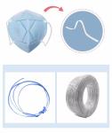 3 Ply Disposable Face Mask Plastic Wire Nose Clip Bridge PE 3mm