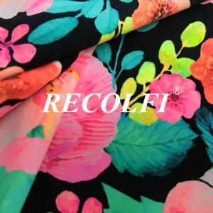 China Warp Knitted Recycled Fabric , Eco Friendly Yoga Wear Fabric factory