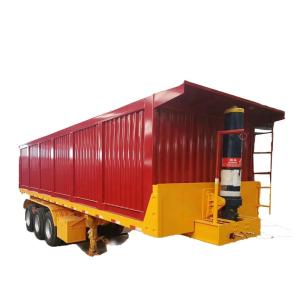 China Rear Dump Clinker Tipper Semi Trailer Truck Side Dump Truck Trailer for Your Business factory