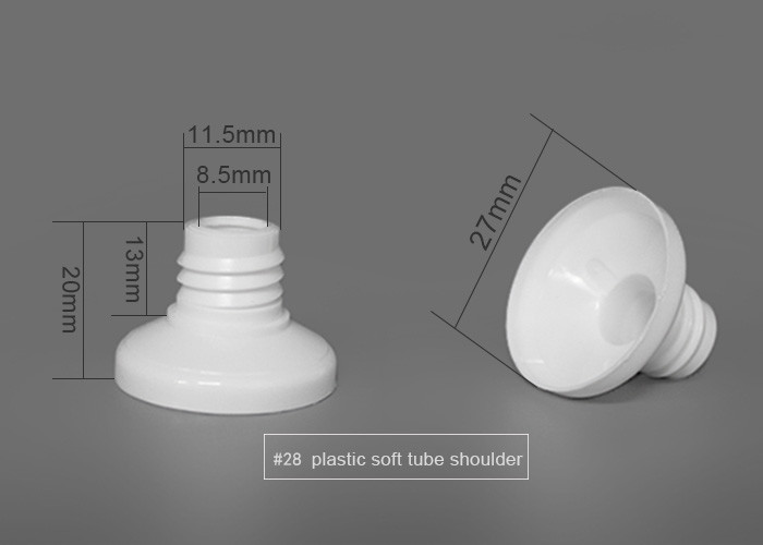 Plastic Flexible Tube Shoulder Dia 28mm For Cosmetic Soft Package Tube