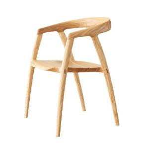 China Mail Packing Dining Chair Design for Restaurant Hotel Furniture Solid Wood Modern Walnut Color Size W57*D53*H77CM factory
