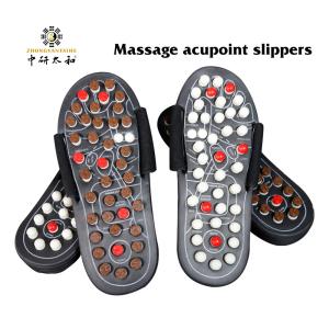 China Non Slip 10.43 Inch Acupoint Reflexology Sandals , Acupressure Massage Slippers factory