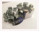 HEX Slotted Nut DIN935,Carbon Steel,M30,Min.1000Pcs,Zinc Surface
