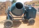 175L Mini Diesel Concrete Mixing Machine With Hydraulic Hopper , 13KW Diesel