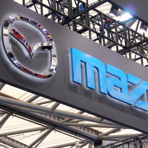 China Mazda dealers Custom Vacuum forming Plastic 3D Car Logo Sign factory