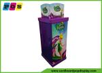 Purple Full Color Printing Cardboard Floor Displays FSDU For Fairy Toys Items
