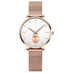 OEM Simple Wrist Watches For Ladies 2needle 33mm Diameter Zinc Alloy Case
