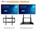 JCVISION 55 Inches Android Smart Interactive Whiteboard For Education Classroom