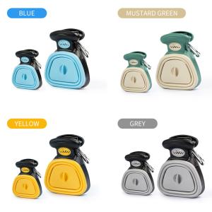 China Yellow Small Portable Pooper Scooper Handheld Pet Poop Scoop factory