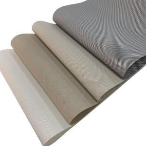 China PVC Material Fire-proof 3% Openness Sunscreen Roller Outdoor Window Blinds Fabric factory