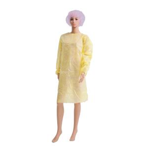 China OEM Waterproof 20g PP PE Disposable Isolation Gowns factory