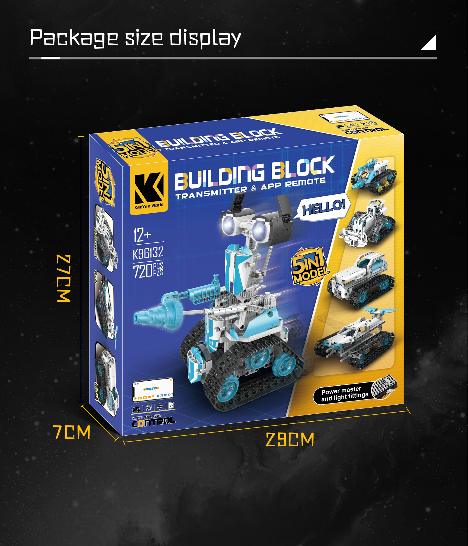 Induction Remote Control Robot Toy Building Kit for Boys 8-14 Years Old DIY Engineering
