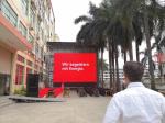 Giant Building Outdoor Advertising LED Display Curtain Advertising Spain SMD3535