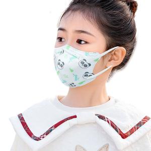 China Dustproof Medical Face Mask Custom Printing 3 Ply Children Flat Fold Mask factory