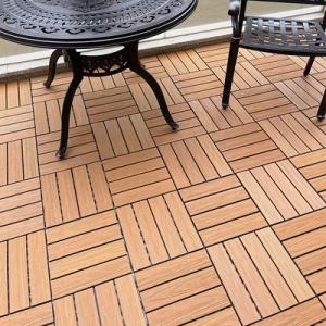 China 146 X 31mm 300 X 300mm WPC DIY Decking Wood Grain Composite Decking factory