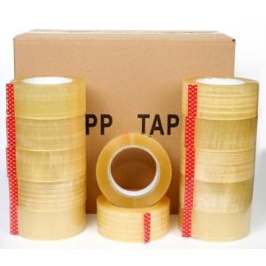 China Custom Logo Printed reinforcement bopp packing tape made in China,Crystal Clear Box Sealing Bopp Tape for Carton Tape Di on sale