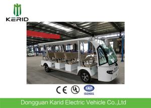 China 11 Sofa Seats Electric Sightseeing Car With Rear Cargo Box / Fiber Glass Body factory