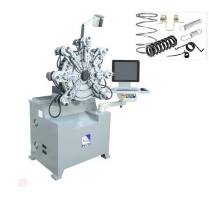 Automatic CNC Spring Machine with 0.3-2.5MM Wire Size 10 Axes Servo Motors and 1