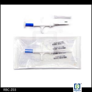 China RFID Implanted Microchip Syringe Tags Bioglass Metarial 1.25*7mm Size factory