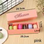 Personalized Hygienic Macaron Cake Food Gift Boxes Packaging Varnishing