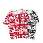 Funky Sublimation On Cotton Shirts , All Over Print Sublimated Running Shirts