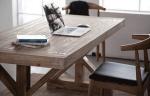 Customized Luxury French Solid Pine Wood Restaurant Dining Room Table Set