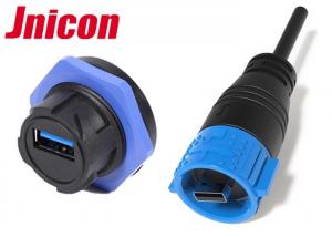 China IP67 Waterproof USB Connector , Watertight USB Connector Power And Data Charging factory