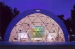 Big Transparent Sphere Wedding Party Tent , White / Red / Yellow Event Dome Tent