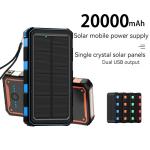 Over-discharging Protection 20000mah Li-Polymer Battery Solar Power Bank for