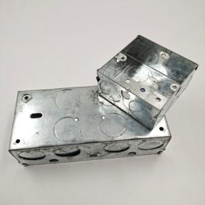China BS Standard Switch Socket Box IP65 Galvanized Steel 3X6 3X3 factory