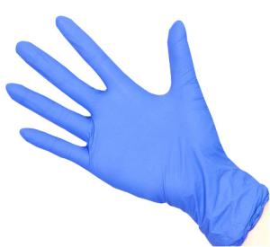 China 100pcs Fda Blue Disposable Nitrile Examination Gloves Bulk factory