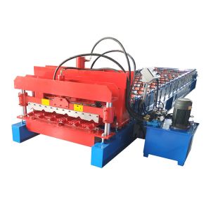 Fully Automated Glazed Tile Roll Forming Machine PLC Step Tile Making Machine