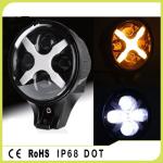 Alluminum Alloy 60W IP68 Round Style Amber / White / Green Jeep Wrangler