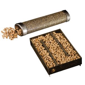 Square Shape Rectangle BBQ Smoke Generator Sawdust Punch Hole