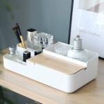 Sustainable Rectangle Makeup Organiser Box Cosmetic Storage Box Organizer