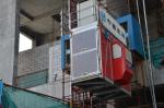 Single Cage 11kw Exterior Construction Elevator 150m Construction Site Hoist