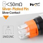 16mm 16A Metal Toggle Switch LED Light Spare Parts Push Button Toggle Switch