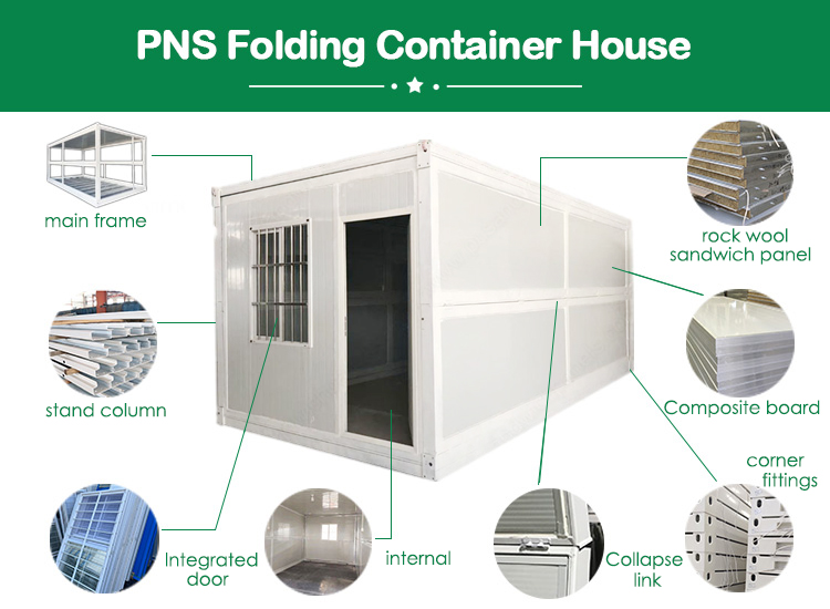 Fast Build Sandwich Panel Prefab Living Container Tiny House for Modern Design Living