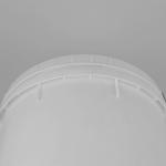 Food Grade PP Transparent Plastic Bucket 32cm DIA For Pet Food
