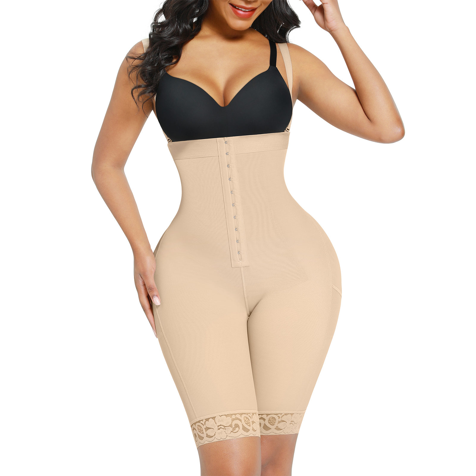 tags HEXIN High Compression Women Slimming Body Shaper High Waist Butt Lifter for BBL