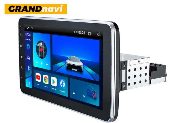 1280x720 Single Din Android Radio Retractable 10 Inch Touch Screen Android Car