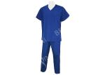 Fashion Navy Short Sleeve Mens Fitted Scrubs , Safety Workwear Clothing Anti