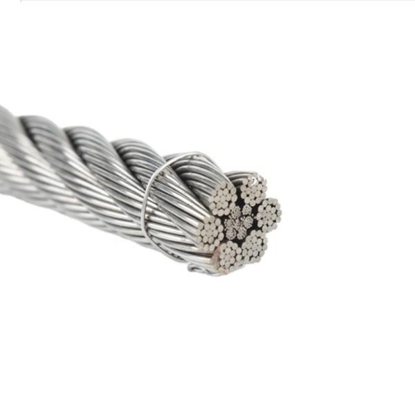 High Tolerance Polished Stainless Steel Wire Rope for Plastic Coated 304 and 316