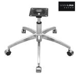 Height Adjustable Revolving Chair Base With Wheels Aluminum Alloy 660mm diameter