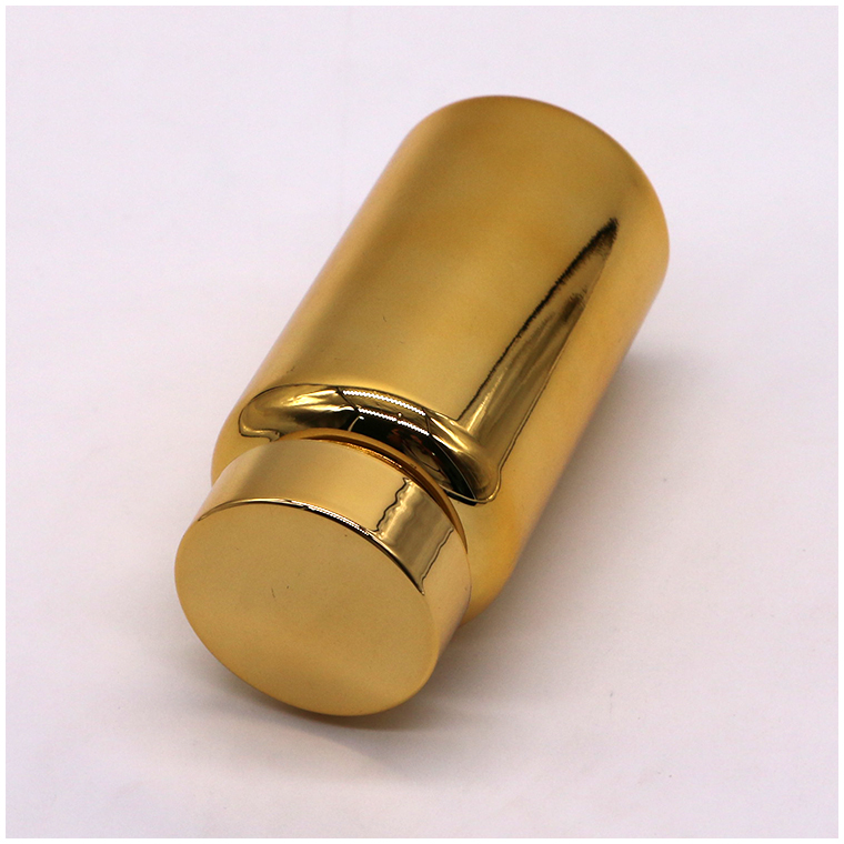 150ML PET Gold Plated Screw Cap Plastic Supplement Container Bottle for Promotion