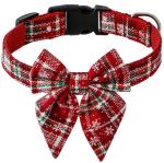 Small Pet Breakaway Kitten Christmas Collar With Cute Bow Bell