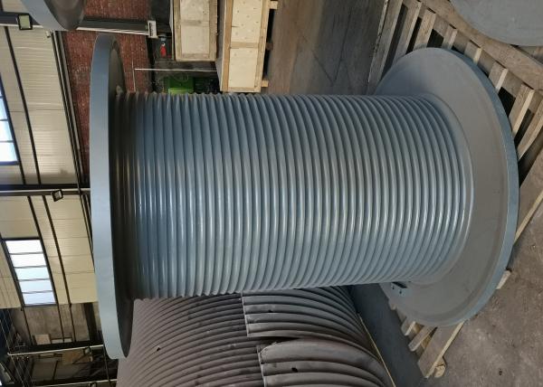 5 Layers 200m Capacity Steel Cable Drum Hydraulic For Assembling Winches