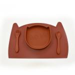 Waterproof Bibs BPA Free Silicone Baby Feeding Set Microwave Safe